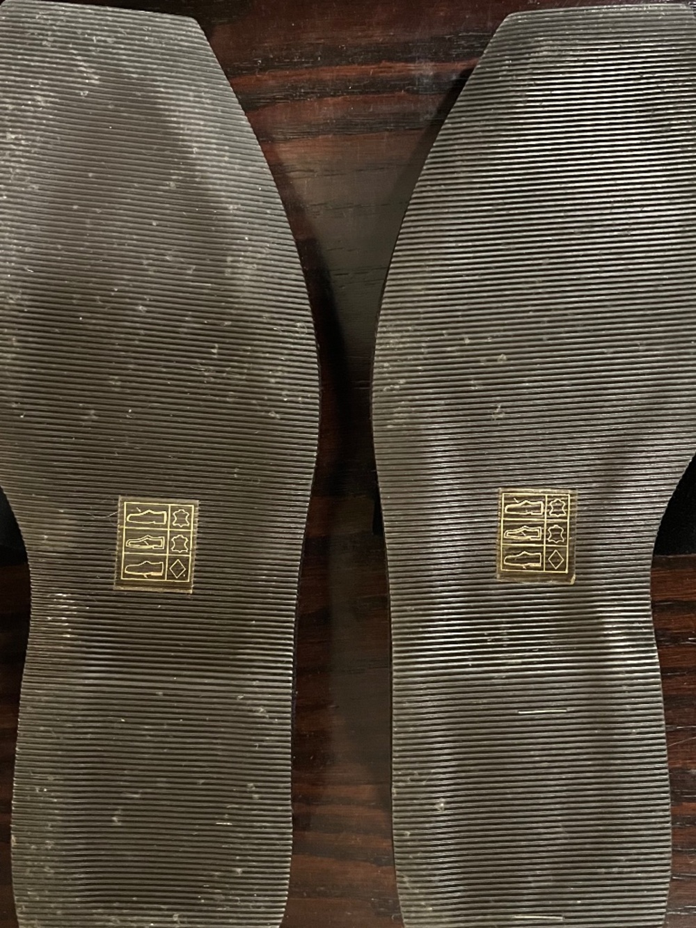 Ralph Lauren Suede and Leather Black Platform Sandals - Picture 9 of 9